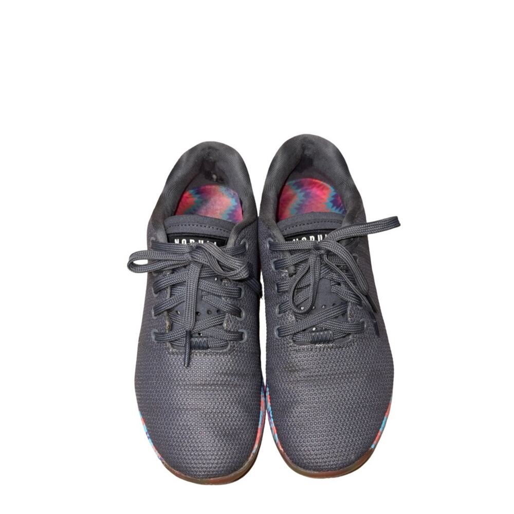 NOBULL Outwork Patchwork Trainer Gray Knit Shoes Size: US 7.5 Women's 6 Men's
